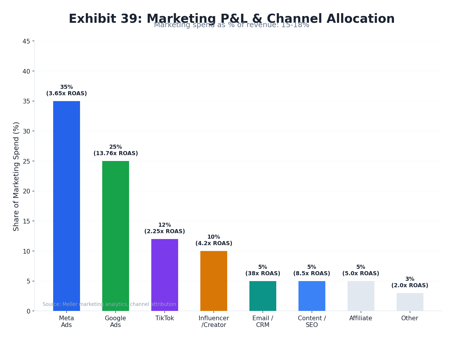 Meller Marketing P&L and Budget Allocation